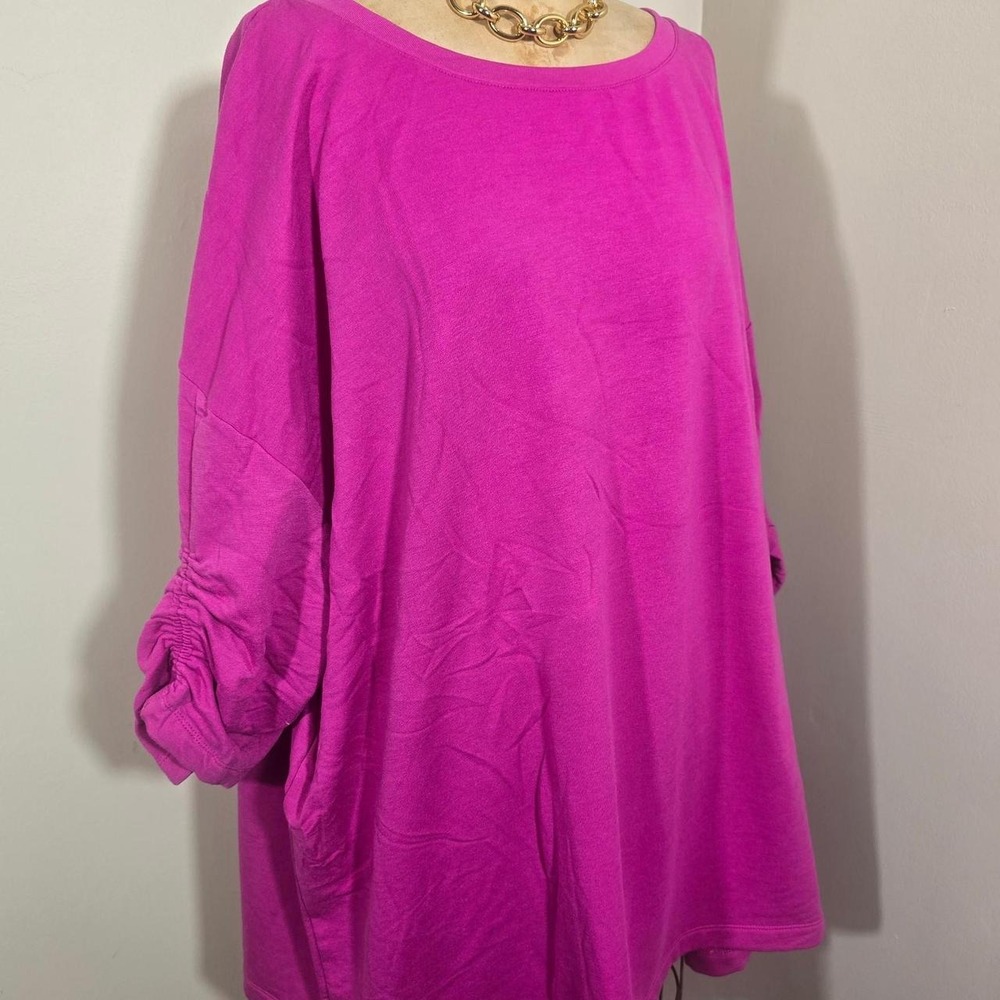 Woman Within super soft warm pink top size 38/40 5X